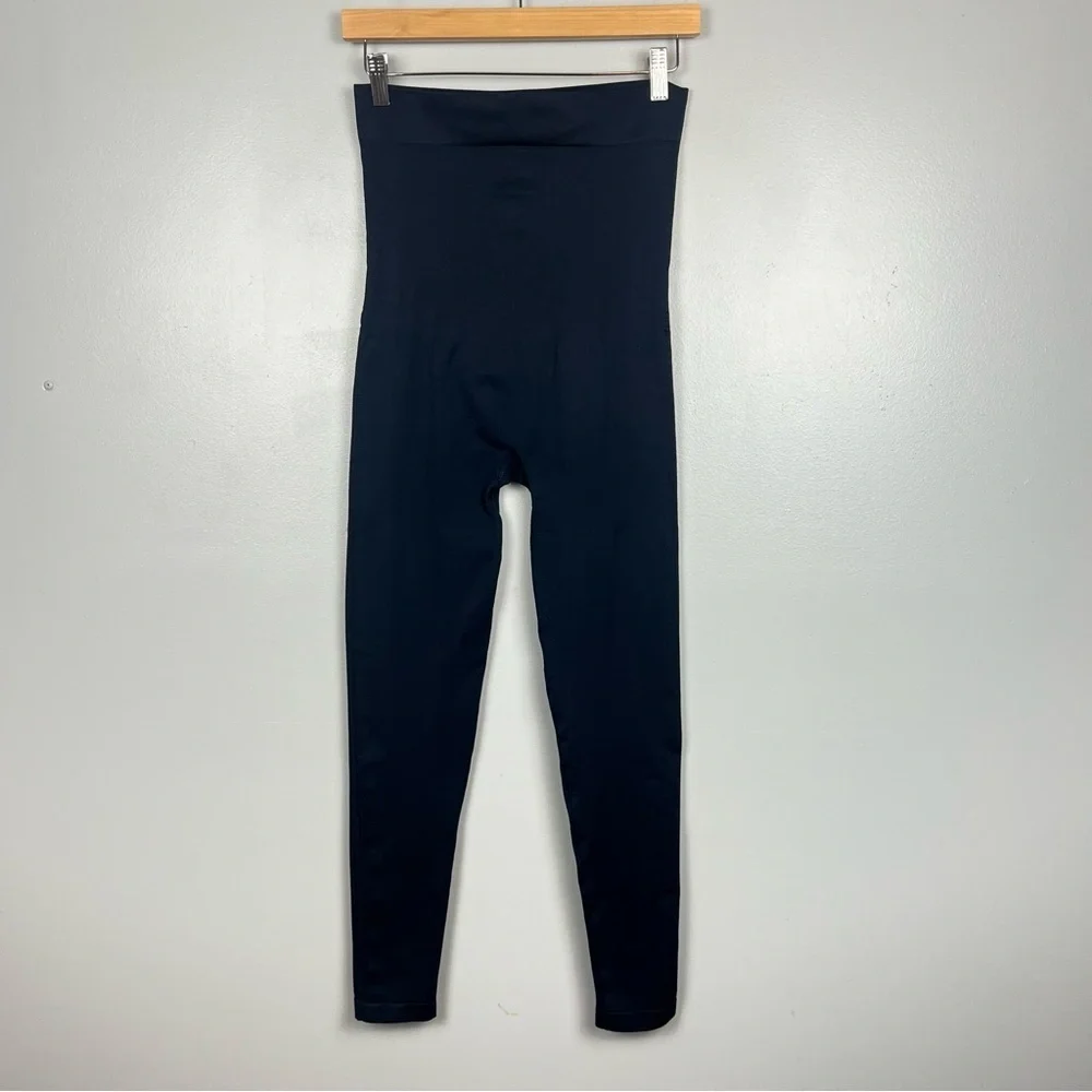 Blanqi black Everyday maternity belly support leggings, medium.